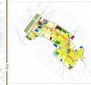 طرح جامع شهر خرمدشت - نقشه کاربری اراضی پیشنهادی