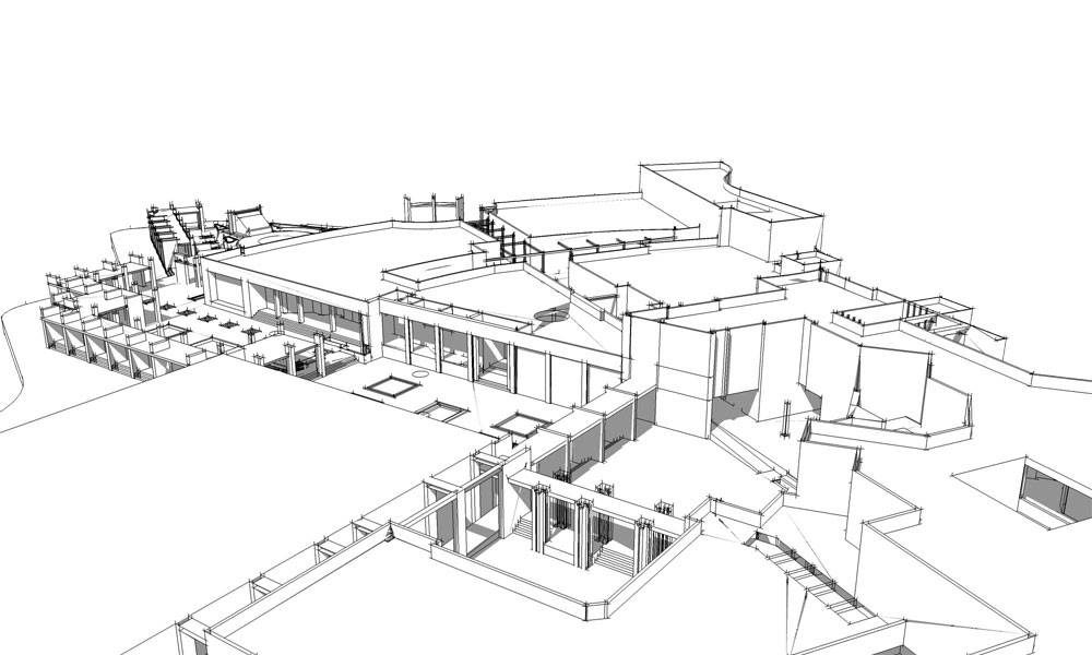 طراحی شهری و طرح نوسازی بازار تسوج - طرح سه بعدی