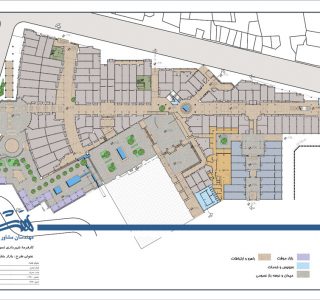 طراحی شهری و طرح نوسازی بازار تسوج - نقشه پلان