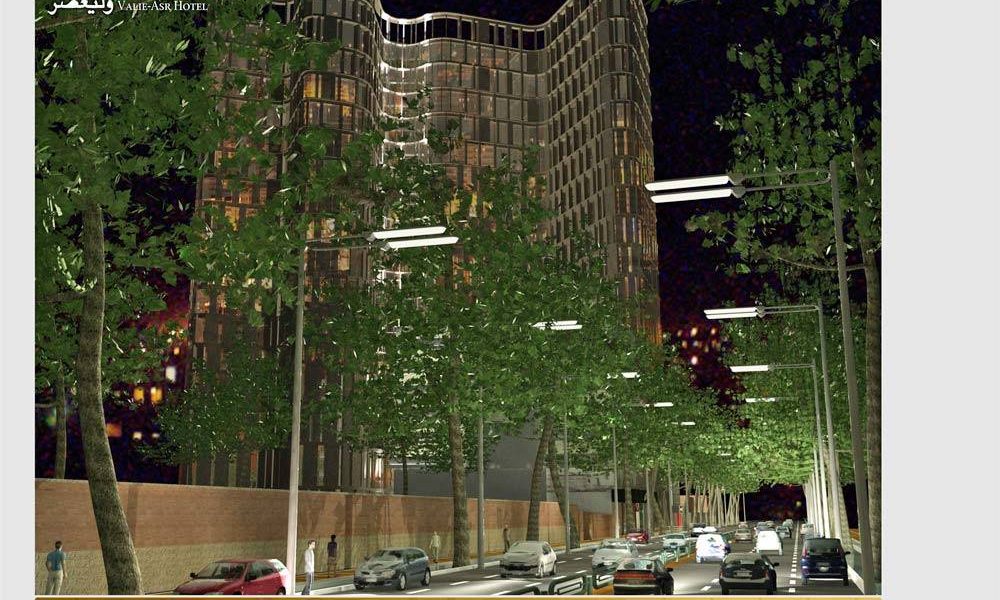 طراحی هتل 5 ستاره تهران - پرسپکتیو طرح
