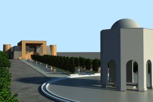 سه بعدی مرکز فرهنگی خرم آباد