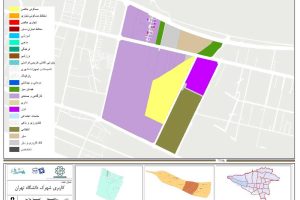 نقشه کاربری شهرک دانشگاه تهران – دفتر توسعه محله ای